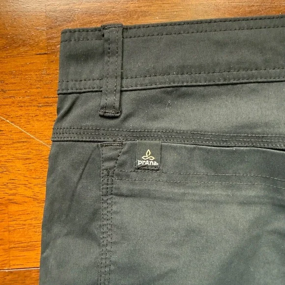 Prana Stretch Zion Hiking Pants Mens 30x34 Black Nylon Cargo Outdoor - Picture 10 of 13
